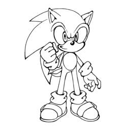 Dessin à colorier: Sonic (Jeux Vidéos) #153823 - Coloriages à Imprimer Gratuits