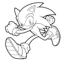 Dessin à colorier: Sonic (Jeux Vidéos) #153828 - Coloriages à Imprimer Gratuits