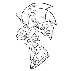 Dessin à colorier: Sonic (Jeux Vidéos) #153849 - Coloriages à Imprimer Gratuits