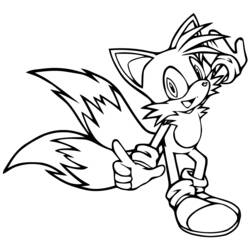 Dessin à colorier: Sonic (Jeux Vidéos) #153850 - Coloriages à Imprimer Gratuits