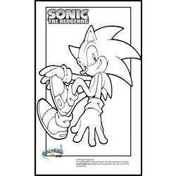 Dessin à colorier: Sonic (Jeux Vidéos) #153851 - Coloriages à Imprimer Gratuits