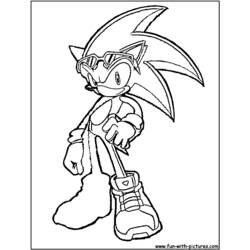 Dessin à colorier: Sonic (Jeux Vidéos) #153876 - Coloriages à Imprimer Gratuits