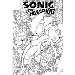 Dessin à colorier: Sonic (Jeux Vidéos) #153881 - Coloriages à Imprimer Gratuits