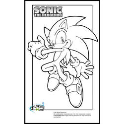 Dessin à colorier: Sonic (Jeux Vidéos) #153883 - Coloriages à Imprimer Gratuits