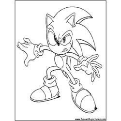 Dessin à colorier: Sonic (Jeux Vidéos) #153905 - Coloriages à Imprimer Gratuits