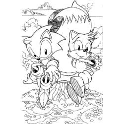 Dessin à colorier: Sonic (Jeux Vidéos) #153910 - Coloriages à Imprimer Gratuits
