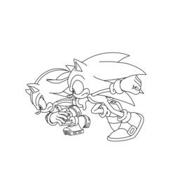 Dessin à colorier: Sonic (Jeux Vidéos) #153919 - Coloriages à imprimer