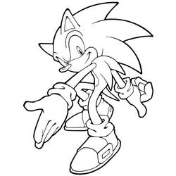 Dessin à colorier: Sonic (Jeux Vidéos) #153939 - Coloriages à Imprimer Gratuits
