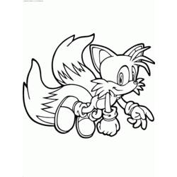 Dessin à colorier: Sonic (Jeux Vidéos) #153940 - Coloriages à Imprimer Gratuits