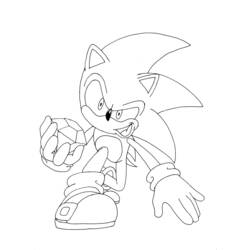 Dessin à colorier: Sonic (Jeux Vidéos) #153941 - Coloriages à Imprimer Gratuits