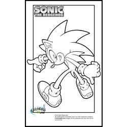 Dessin à colorier: Sonic (Jeux Vidéos) #153963 - Coloriages à Imprimer Gratuits