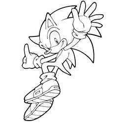 Dessin à colorier: Sonic (Jeux Vidéos) #153969 - Coloriages à Imprimer Gratuits