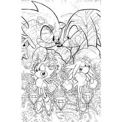 Dessin à colorier: Sonic (Jeux Vidéos) #153980 - Coloriages à Imprimer Gratuits