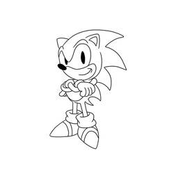 Dessin à colorier: Sonic (Jeux Vidéos) #153984 - Coloriages à Imprimer Gratuits