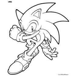 Dessin à colorier: Sonic (Jeux Vidéos) #154044 - Coloriages à Imprimer Gratuits