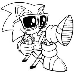 Dessin à colorier: Sonic (Jeux Vidéos) #180793 - Coloriages à Imprimer Gratuits
