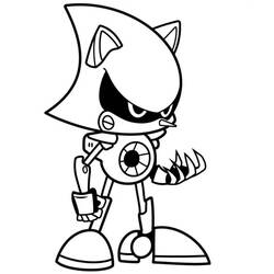 Dessin à colorier: Sonic (Jeux Vidéos) #180810 - Coloriages à Imprimer Gratuits
