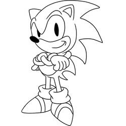 Dessin à colorier: Sonic (Jeux Vidéos) #180823 - Coloriages à Imprimer Gratuits