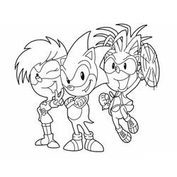 Dessin à colorier: Sonic (Jeux Vidéos) #180834 - Coloriages à Imprimer Gratuits