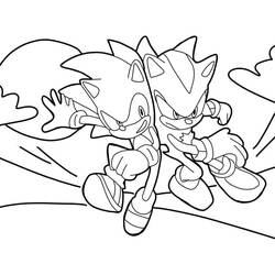 Dessin à colorier: Sonic (Jeux Vidéos) #180835 - Coloriages à Imprimer Gratuits
