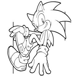 Dessin à colorier: Sonic (Jeux Vidéos) #180840 - Coloriages à Imprimer Gratuits