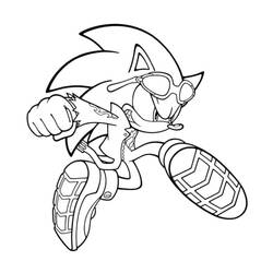 Dessin à colorier: Sonic (Jeux Vidéos) #180843 - Coloriages à Imprimer Gratuits