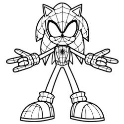 Dessin à colorier: Sonic (Jeux Vidéos) #180846 - Coloriages à Imprimer Gratuits