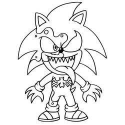 Dessin à colorier: Sonic (Jeux Vidéos) #180849 - Coloriages à Imprimer Gratuits
