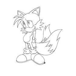 Dessin à colorier: Sonic (Jeux Vidéos) #180852 - Coloriages à Imprimer Gratuits