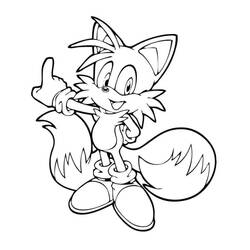 Dessin à colorier: Sonic (Jeux Vidéos) #180854 - Coloriages à Imprimer Gratuits