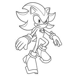 Coloriage Sonic Shadow (Jeux Vidéos) #216328 à imprimer et colorier
