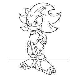 Coloriage Sonic Shadow (Jeux Vidéos) #216346 à imprimer et colorier