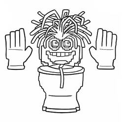 Spaghetti Tualetti - Coloriages gratuits à imprimer