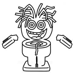 Coloriage Spaghetti Tualetti (Jeux Vidéos) #222140 à imprimer et colorier