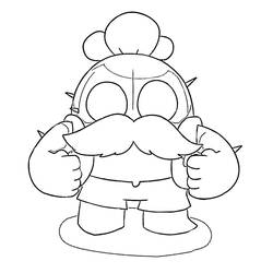 Coloriage Spike Brawl Stars (Jeux Vidéos) #221025 à imprimer et colorier