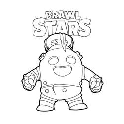 Coloriage Spike Brawl Stars (Jeux Vidéos) #221027 à imprimer et colorier