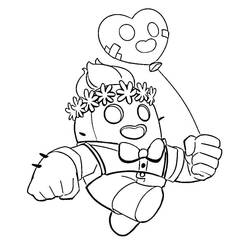 Coloriage Spike Brawl Stars (Jeux Vidéos) #221037 à imprimer et colorier