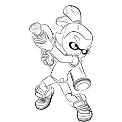 Dessin à colorier: Splatoon (Jeux Vidéos) #186096 - Coloriages à Imprimer Gratuits