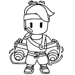 Coloriage Stumble Guys (Jeux Vidéos) #215575 à imprimer et colorier