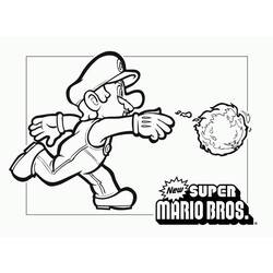 Dessin à colorier: Super Mario Bros (Jeux Vidéos) #153566 - Coloriages à imprimer