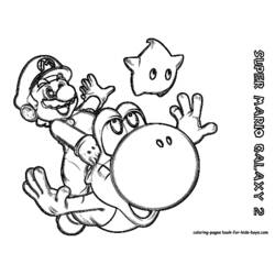 Dessin à colorier: Super Mario Bros (Jeux Vidéos) #153584 - Coloriages à imprimer