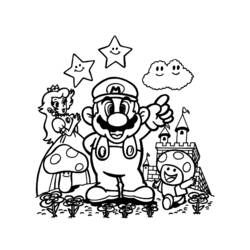Dessin à colorier: Super Mario Bros (Jeux Vidéos) #153591 - Coloriages à Imprimer Gratuits