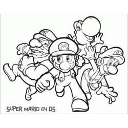 Dessin à colorier: Super Mario Bros (Jeux Vidéos) #153595 - Coloriages à Imprimer Gratuits