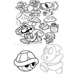 Dessin à colorier: Super Mario Bros (Jeux Vidéos) #153596 - Coloriages à Imprimer Gratuits