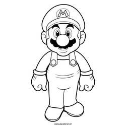 Dessin à colorier: Super Mario Bros (Jeux Vidéos) #153604 - Coloriages à imprimer