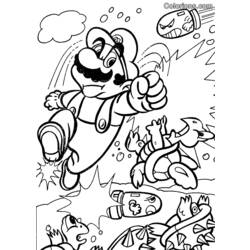 Dessin à colorier: Super Mario Bros (Jeux Vidéos) #153606 - Coloriages à Imprimer Gratuits