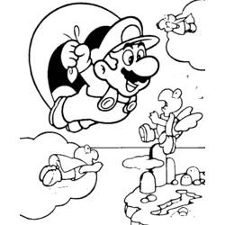 Dessin à colorier: Super Mario Bros (Jeux Vidéos) #153622 - Coloriages à Imprimer Gratuits