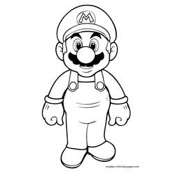Dessin à colorier: Super Mario Bros (Jeux Vidéos) #153629 - Coloriages à imprimer