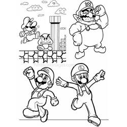 Dessin à colorier: Super Mario Bros (Jeux Vidéos) #153654 - Coloriages à Imprimer Gratuits