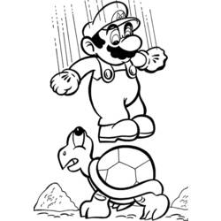 Dessin à colorier: Super Mario Bros (Jeux Vidéos) #153668 - Coloriages à Imprimer Gratuits